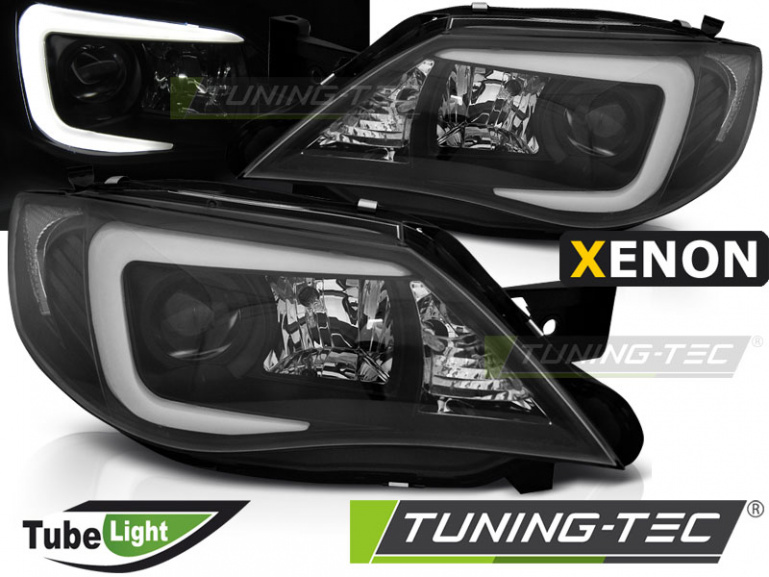 Xenon LED Tagfahrlicht Design Scheinwerfer für Subaru Impreza 3 (GH) 07-12 schwarz